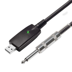 USB635-P1 Адаптер USB к аудиоинтерфейсу гитары для записи аудио на ПК / Конвертационный адаптер