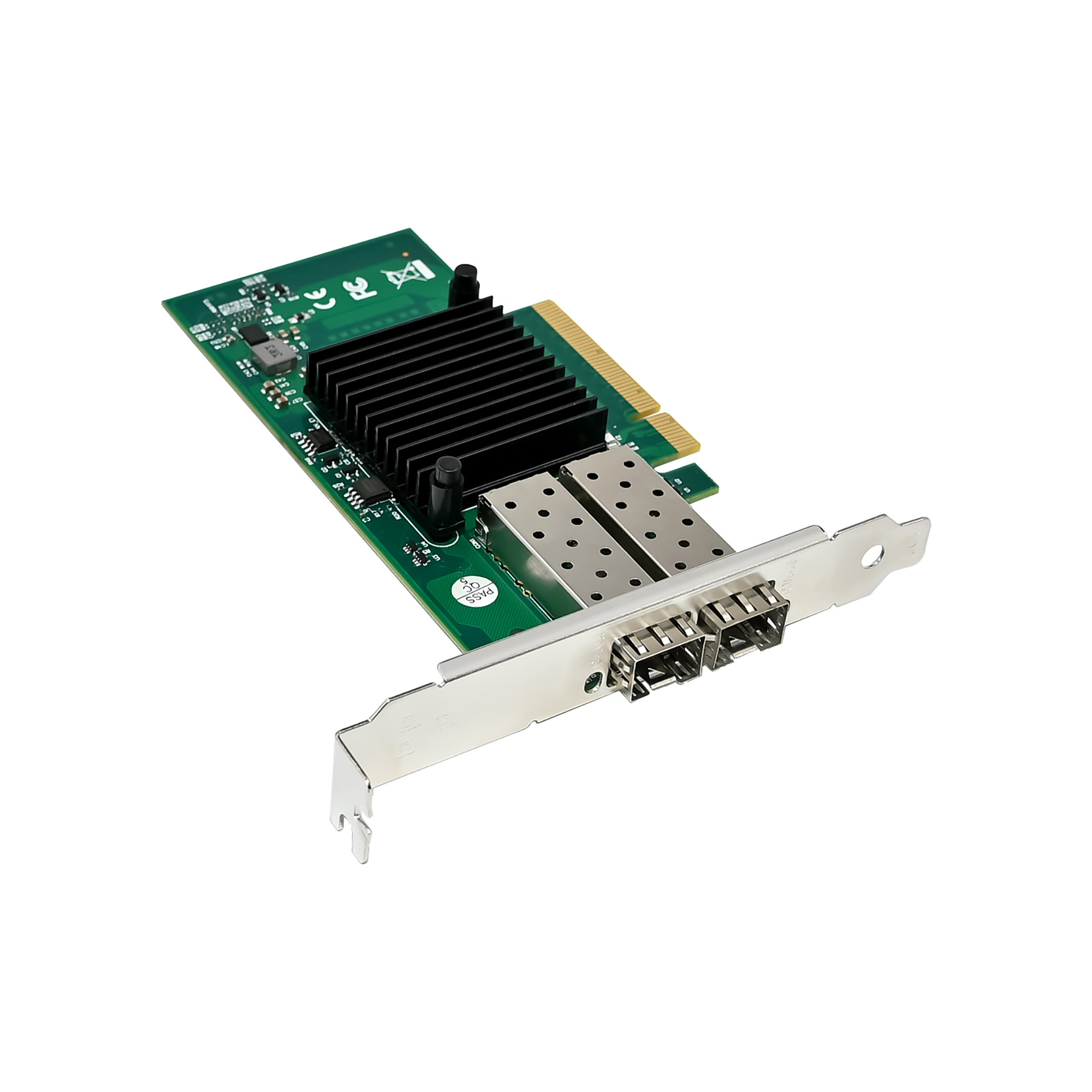 2-Port 10G Fiber Netzwerkkarte mit Open SFP+ - PCIe, Intel 82599ES