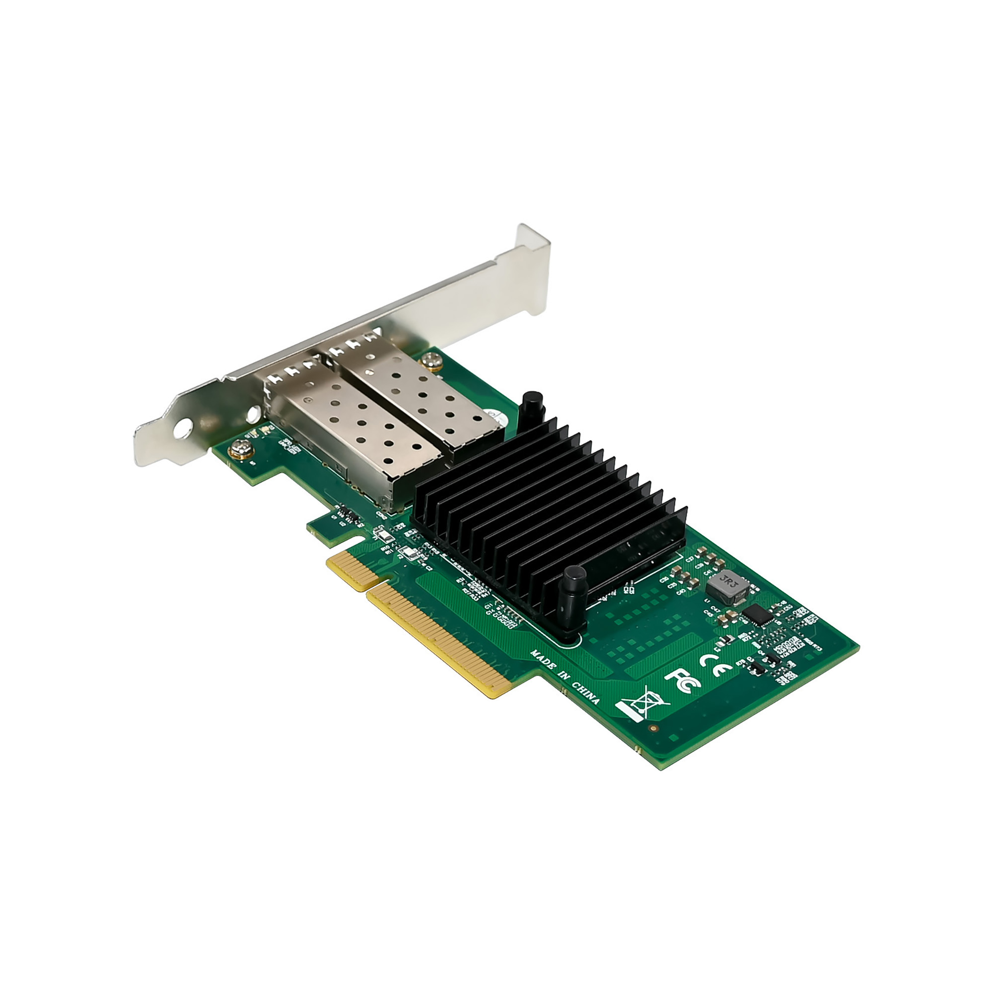 PEX10GSFP-723 | 오픈 SFP+를 지원하는 2포트 10G 광섬유 네트워크 카드 - Intel JL82599ES