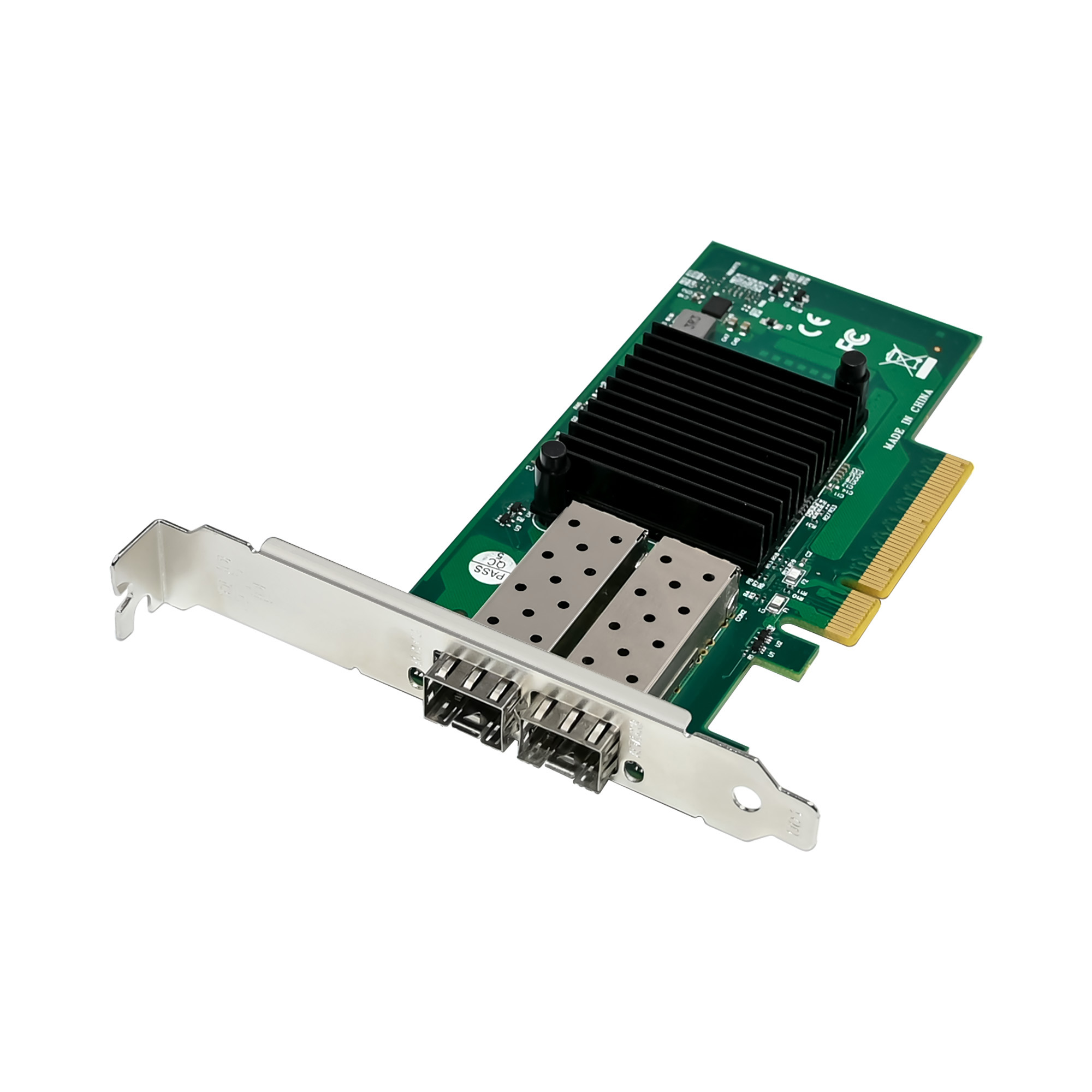 PEX10GSFP-723 | 2-Port 10G Fiber Netzwerkkarte mit offenem SFP+ - Intel JL82599ES