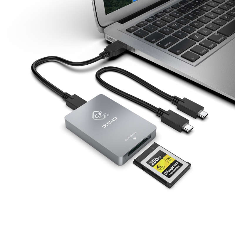 HB326 | Lecteur de carte mémoire à emplacement unique USB 3.2 10Gbps CFexpress-B / XQD