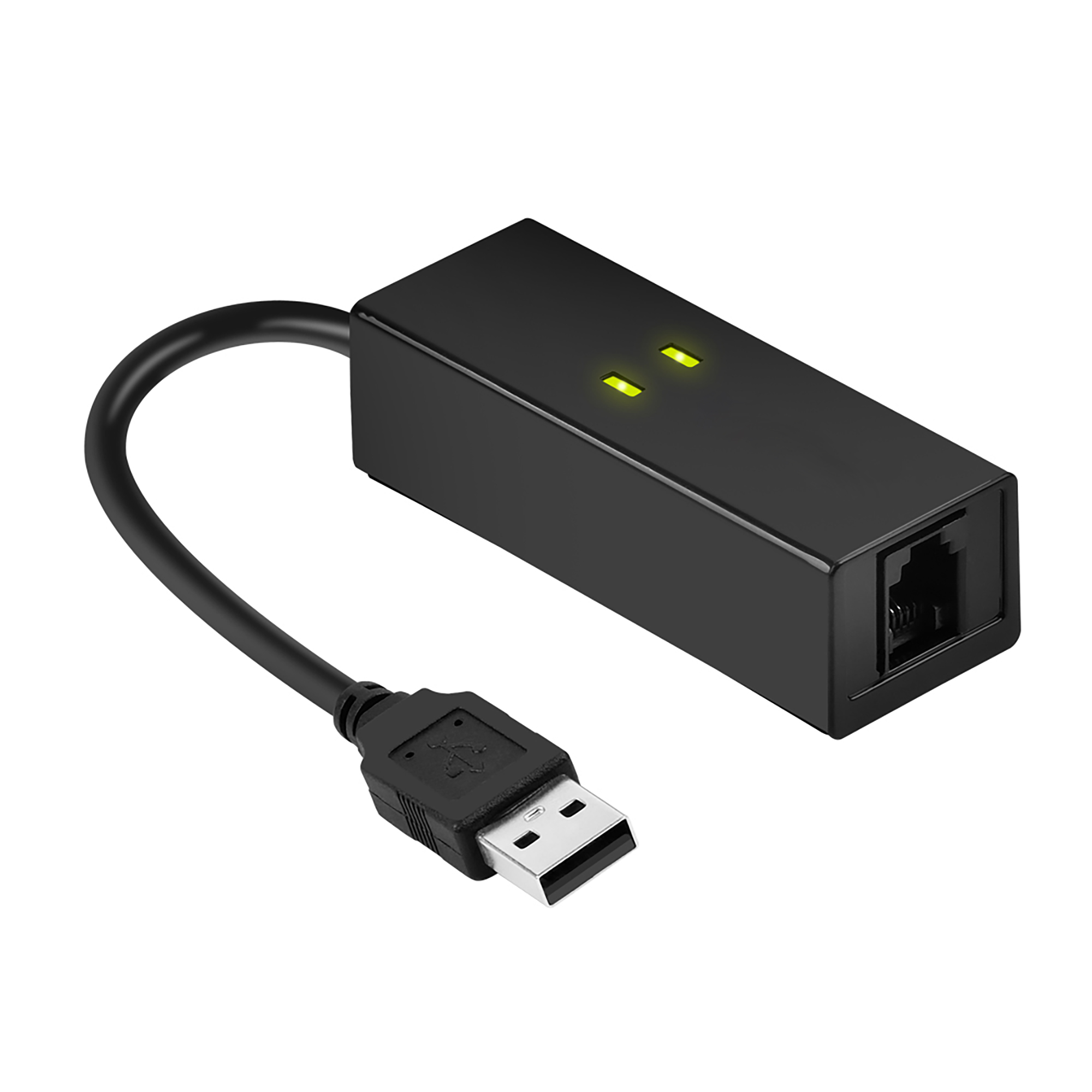 UM02 | USB 2.0 Faxmodem - 56K Externes DialUp V.92 Modem/Dongle/Adapter