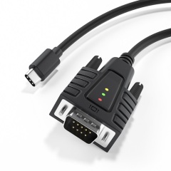 USB232A-B-C | USB-C auf Seriell Adapter mit 3 x Überwachungs-LEDs