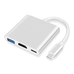 UCHDHUB-M1 | Convertidor USB 3.2 Tipo C a HDMI con puerto USB Tipo A y Entrega de Energía