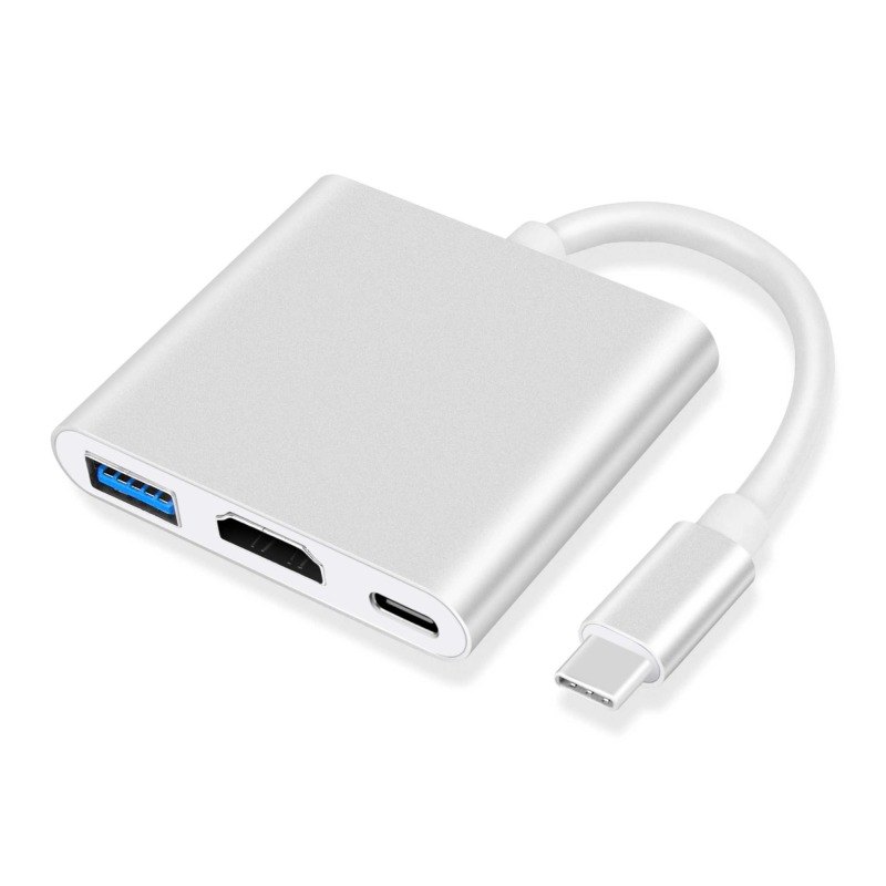 UCHDHUB-M1 | USB 3.2 Type C - HDMIへのコンバーター、USB Type Aポートとパワーデリバリー付き