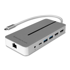 DK1145 | DST-Mx Duo, USB-C мини-станция для ноутбука/MacBook с двойным дисплеем (4K) и зарядкой с пропуском 100 Вт