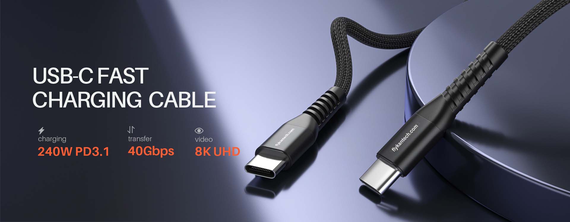 Flykan 240W USB4 Video Cable 8K