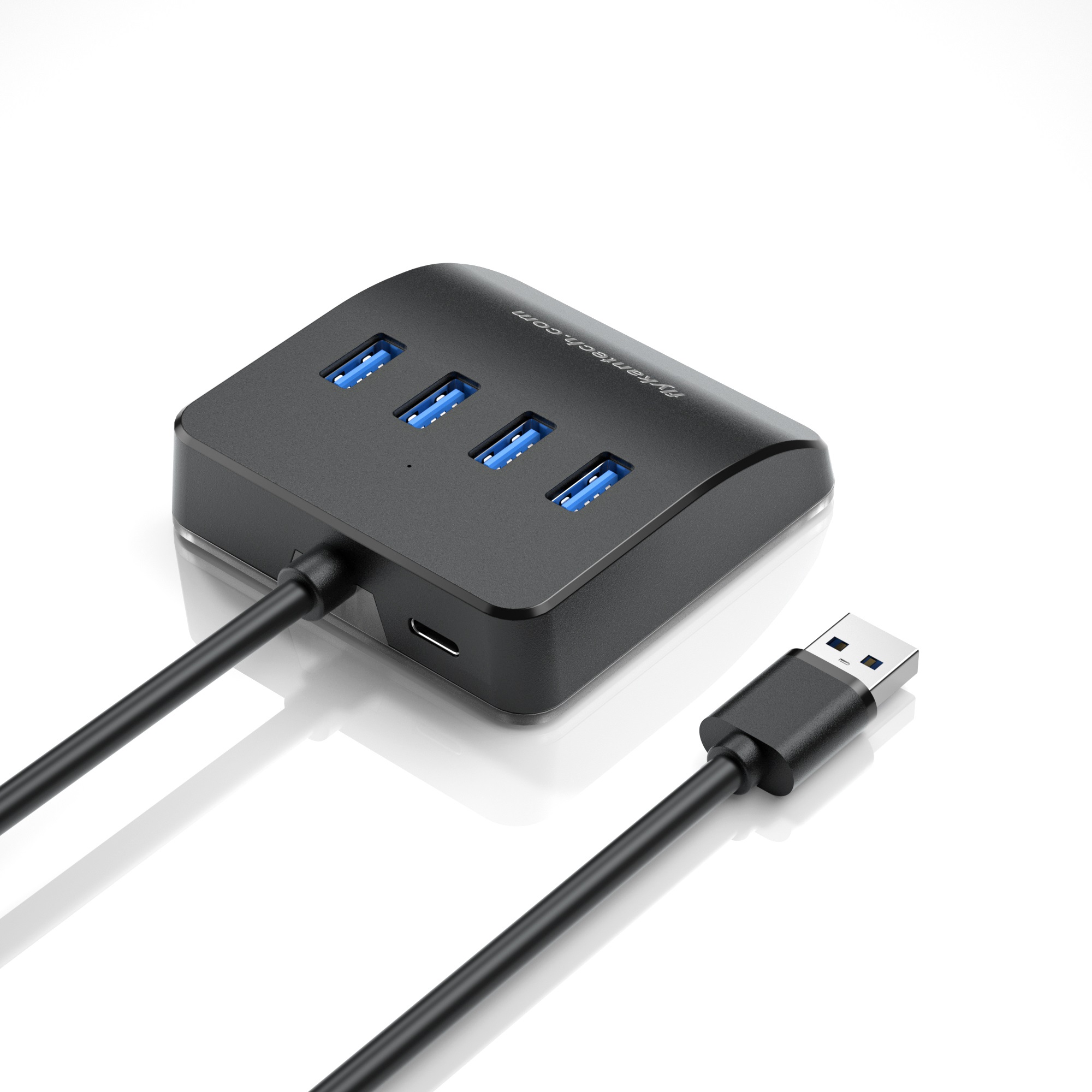 USB3-BUH4AL | USB3.0 4-Port HUB mit USB-C & RGB-Effekten