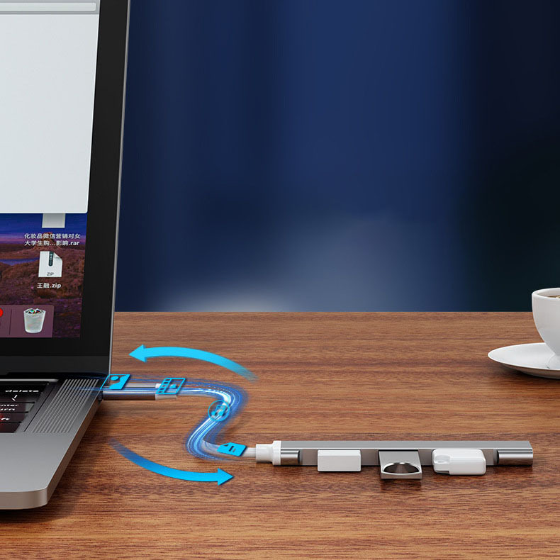 BUH213 | Hub USB3.0 de 4 Puertos con Cable Integrado