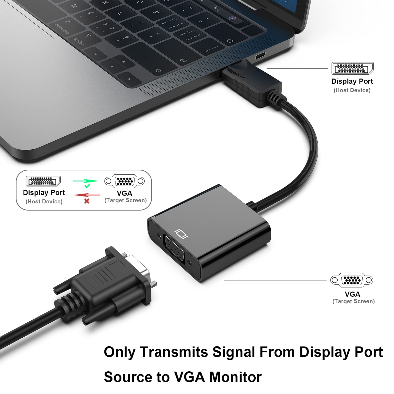 DP2VGA-I | DisplayPort auf 1080p VGA Adapter