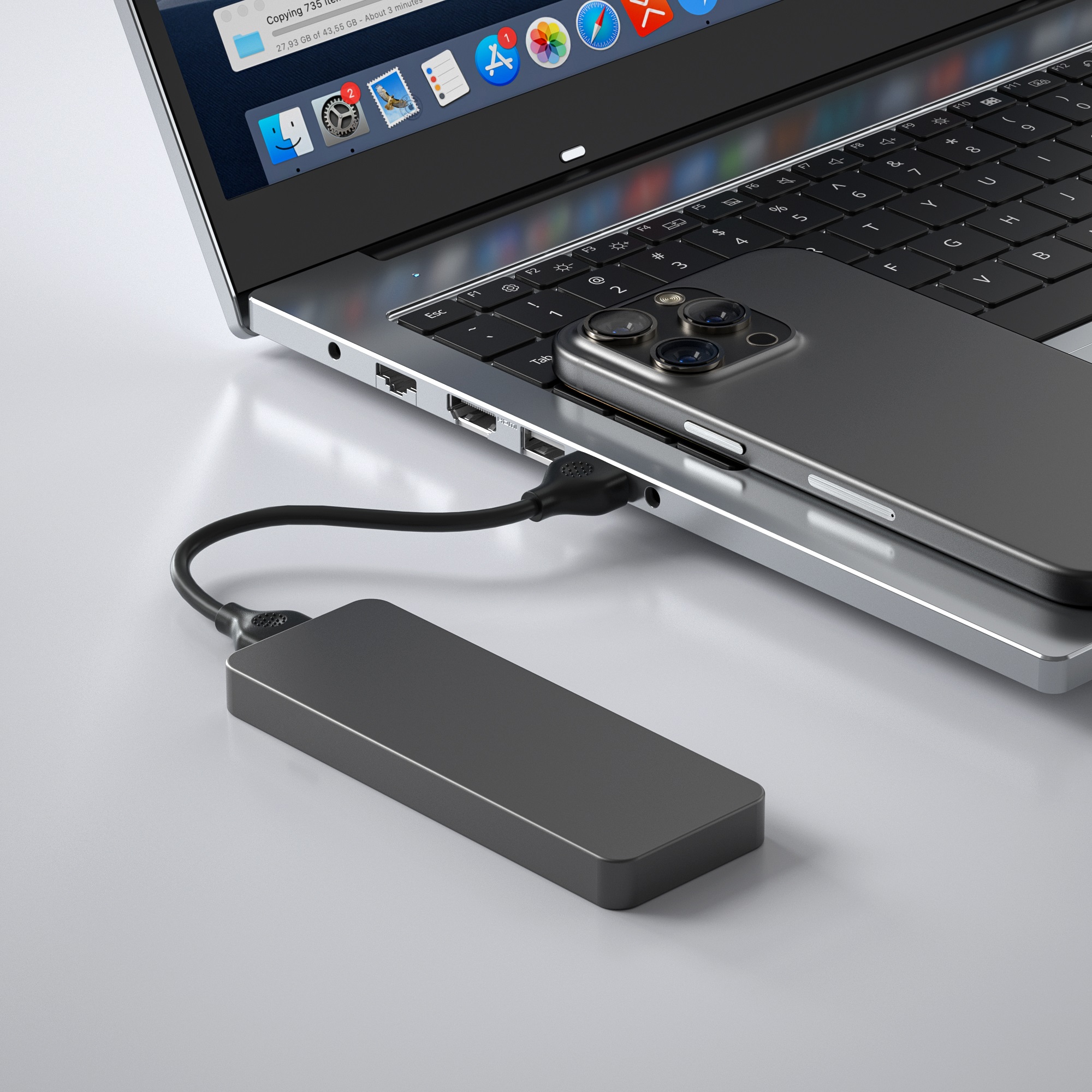 MAG10-1T15 | Magnetic USB-C SSD Enclosure