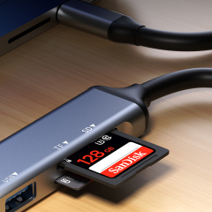 UF312-C | 5-IN-1 USB 3.2 Gen 1 Type-C хаб с считывателем SD-карт