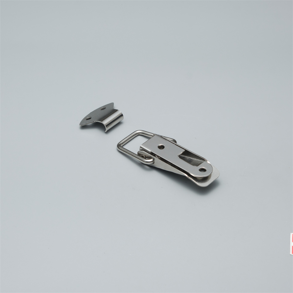 Защелка для ящиков лягушка усиленная с проушиной L=90