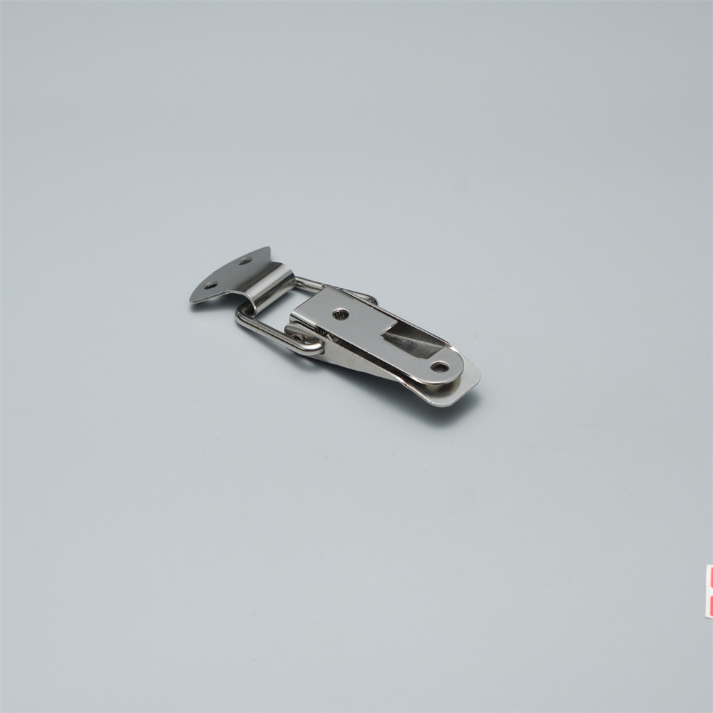 Защелка для ящиков лягушка усиленная с проушиной L=90