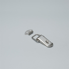 замок типа лягушка защелка с пружиной для ящиков и кейсов c ушком L=76