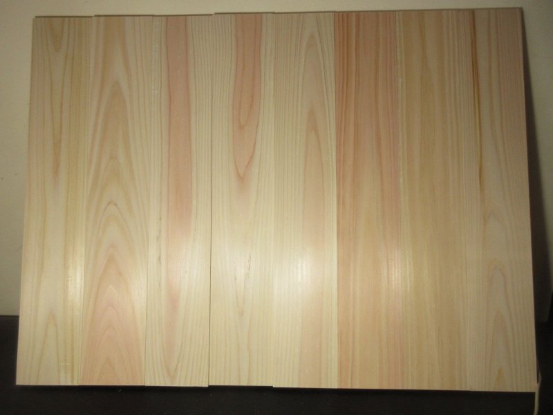 Hinoki Japanese Cypress Board Μασίφ σανίδα Honiki