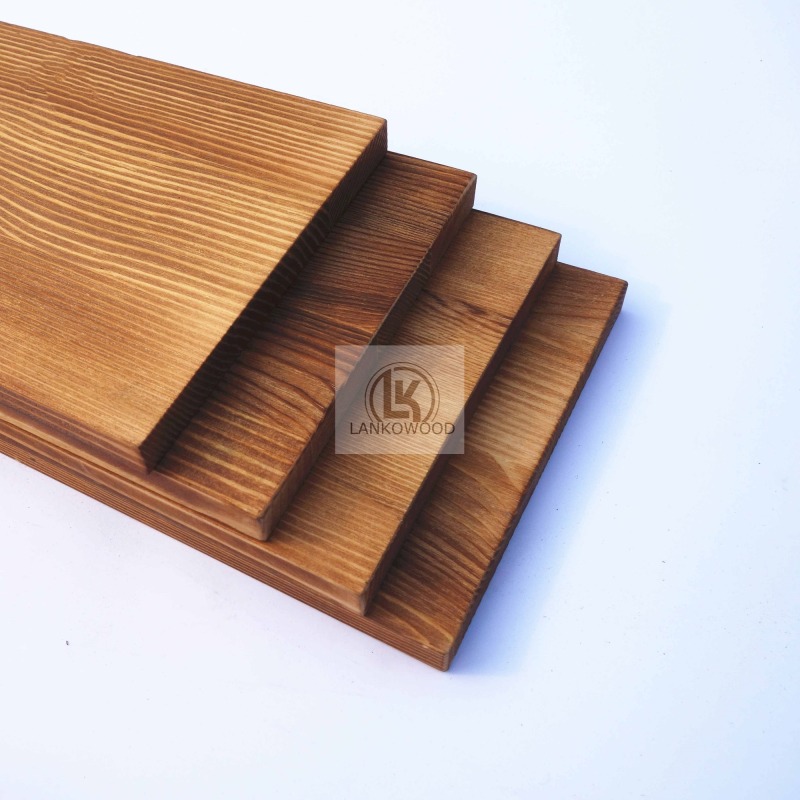 Carbonized Pine Board for Floating Shelves