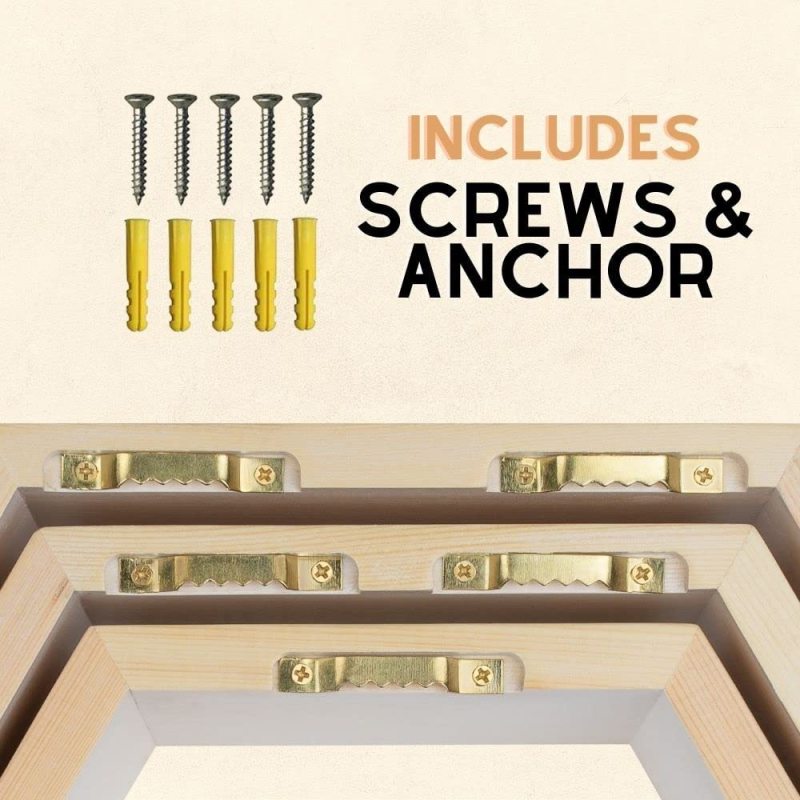 LANKOWOOD Hexagon Floating Shelves – Set of 3 Premium Pine Wood Honeycomb Shelves – Hexagon Shelves for Home and Office- Wooden Hexagon Wall Shelves - Octagon Shelves for Wall - Geometric Wall Shelf