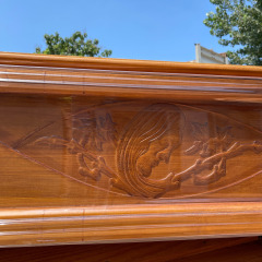 Lankowood Bara italiana Bara di paulownia in stile italiano per forniture funebri per adulti Il più grande fornitore cinese di bare di paulownia realizzato da Lankowood