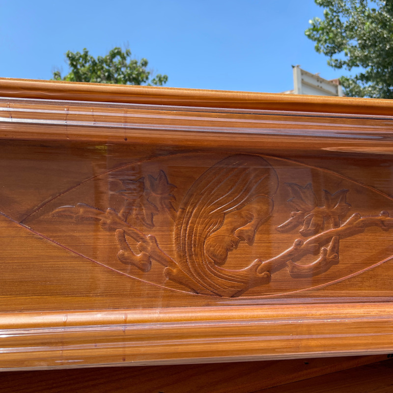 Lankowood Bara italiana Bara di paulownia in stile italiano per forniture funebri per adulti Il più grande fornitore cinese di bare di paulownia realizzato da Lankowood