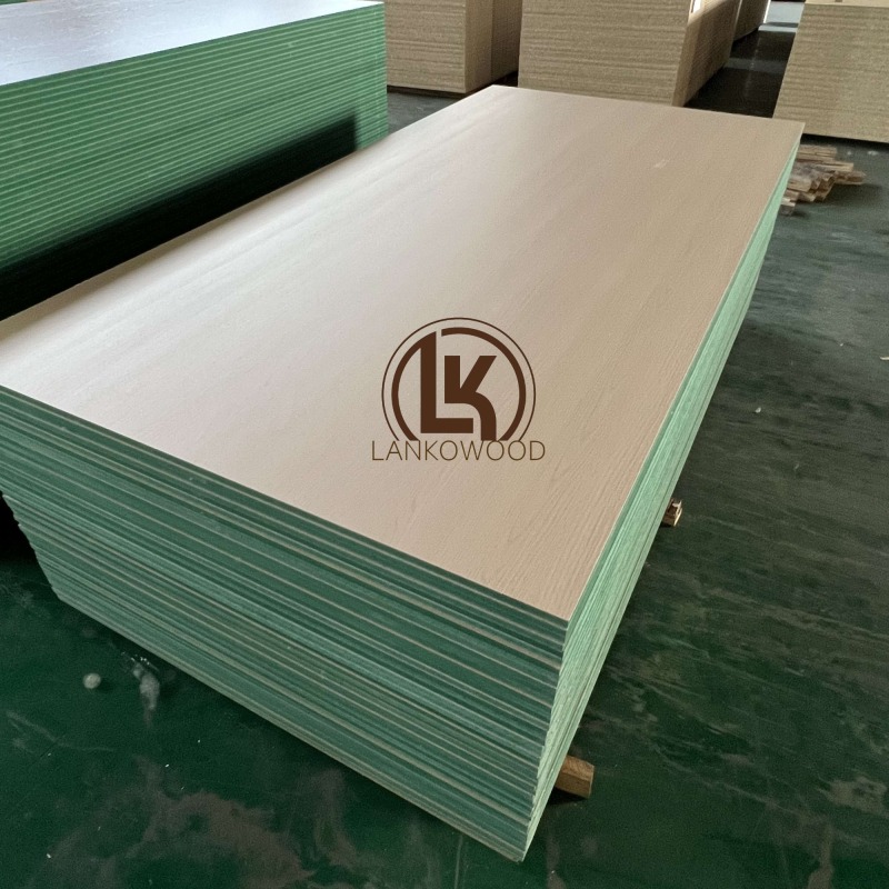 Lankowood HR Melamine Board Humidity Resistant MDF Board with Melamine 720 Density E0 Grade for Kitchen Cabinets Doors