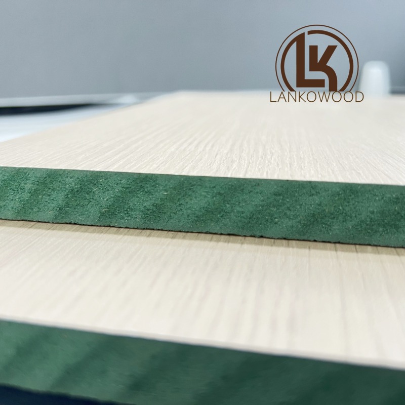 Lankowood HR Melamine Board Humidity Resistant MDF Board with Melamine 720 Density E0 Grade for Kitchen Cabinets Doors
