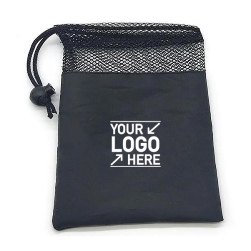 Mesh with Polyester Drawstring Bag