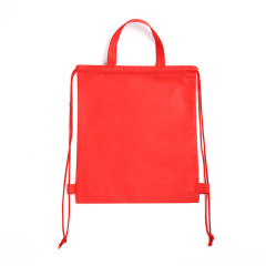 Non-woven Fabric Drawstring Bag Backpack with Handle