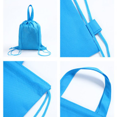 Non-woven Fabric Drawstring Bag Backpack with Handle