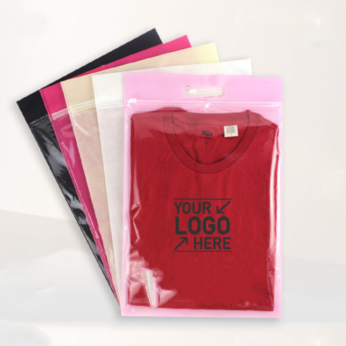 Summer Clothing Non-woven Transparent Zipper Bag