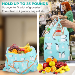 Polyester Vest Shaped Reusable Foldable Tote Bags