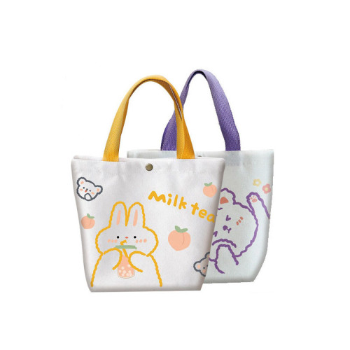 Canvas Lunch Bag with Brass Buckle