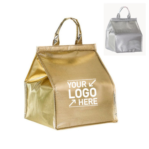 Golden SiLver Sealed Fresh-kept Lunch Cooler Bag