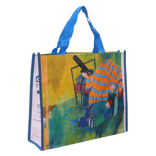 Woven PP Laminated Shopping Tote Bag
