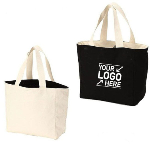 Double Sided Use Canvas Large Tote Shopping Bag