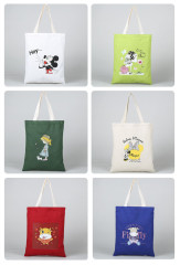 Customized Imprint Canvas Prmotion Gift Shopping Bag