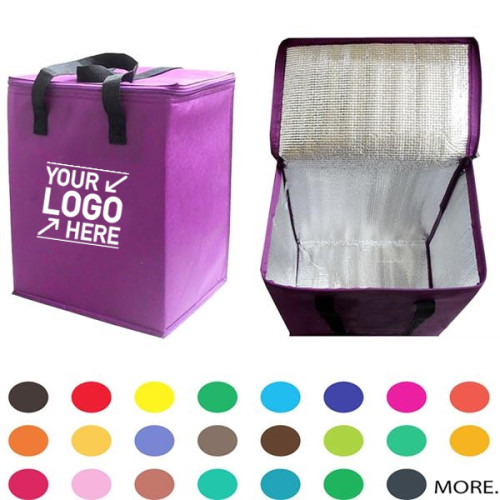 Zippered Tote Non-woven Coolling Bags