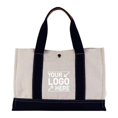 Large Canvas Shopping Tote Bag with Carry Strape