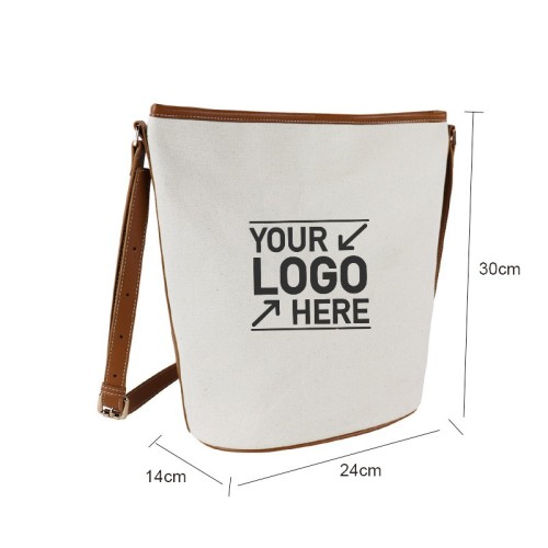 New Fashion Canvas with PU Shoulder Bag