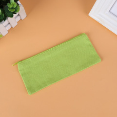 Solid Color Canvas Pencil Bag