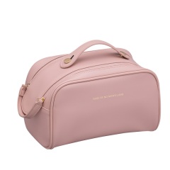 Large Capacity Portable Pu Female Cosmetic Bag