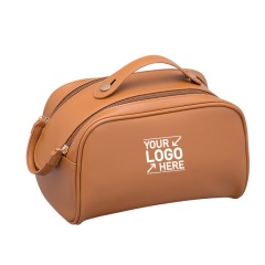 Large Capacity Portable Pu Female Cosmetic Bag