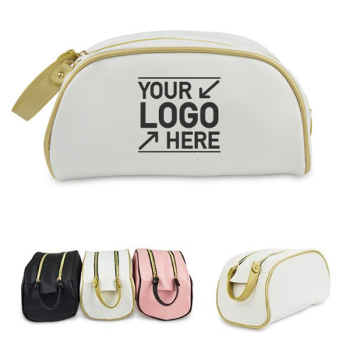 Double Zipper Cosmetics Traveling Bag