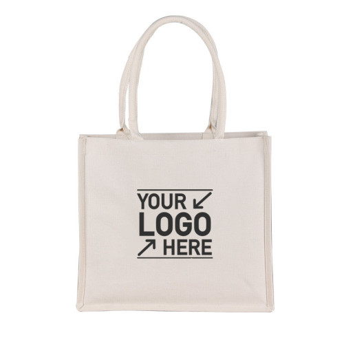 Canvas Shopping Bag with Webbing Handle