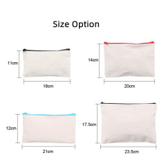 Canvas Pencil Case with Zipper