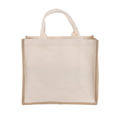 Canvas Shopping Bag with Webbing Handle