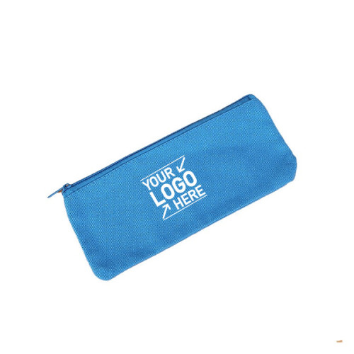 Solid Color Canvas Pencil Bag