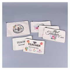 Canvas Pencil Case with Zipper