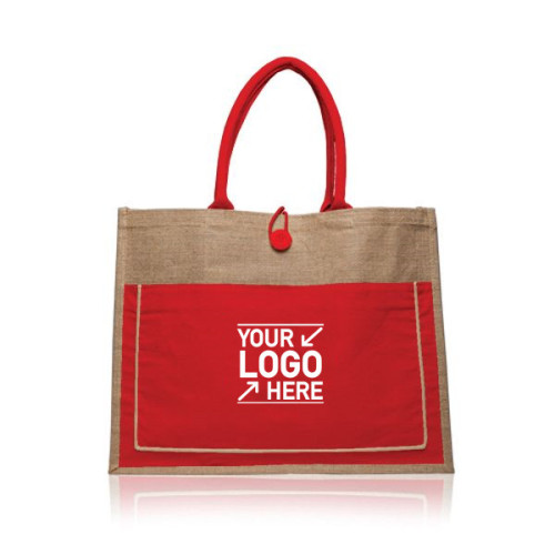 Cotton Pocket Jute Tote Bags