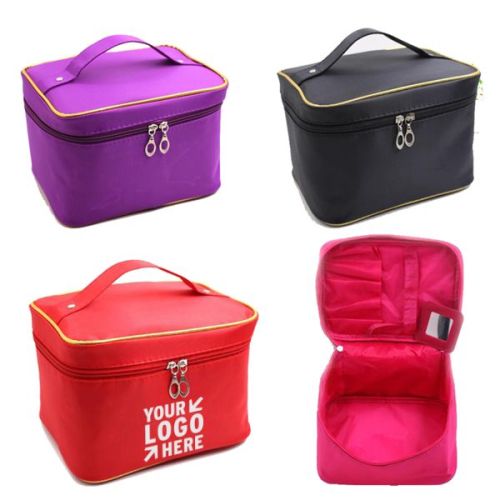 Portable Cosmetic Toiletry Bags with Mirror